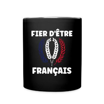 Je suis français - Mug uni - noir - Devant