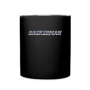 Hackerman Meme Hacking Lustiges Hacker - Tasse einfarbig - Schwarz - Vorne