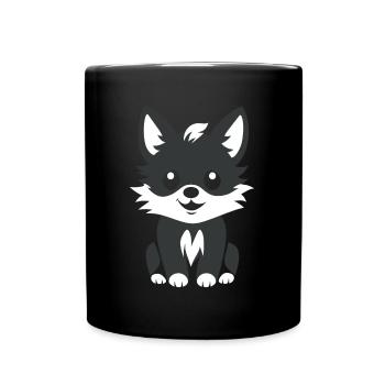 wolf - Full Colour Mug - black - Front