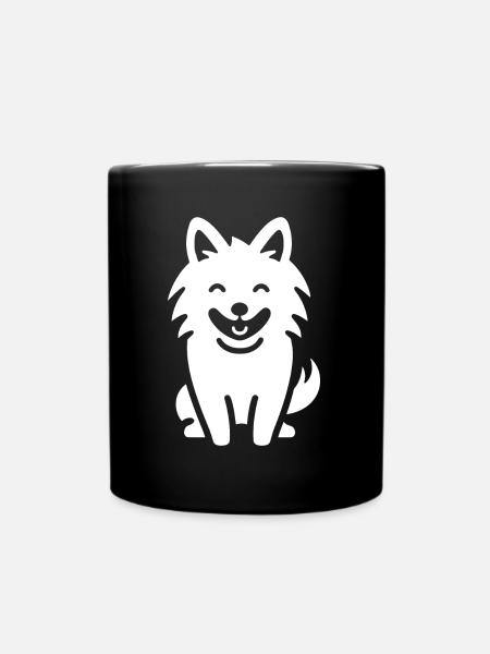 loup - Mug uni - noir
