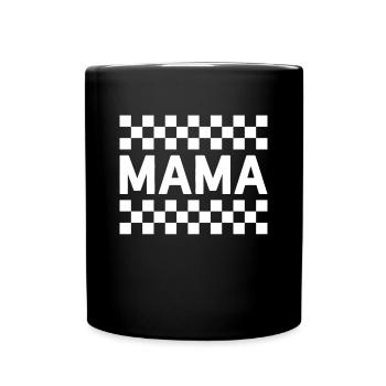Pit Crew Maman Go-Kart Maman Course Maman - Mug uni - noir - Devant