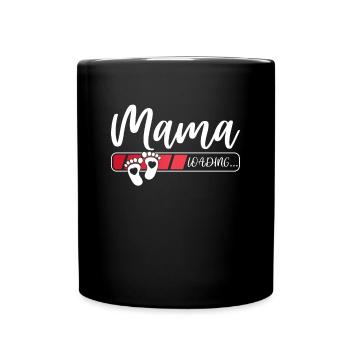 Bientôt Maman Grossesse Femme enceinte Maman Chargement - Mug uni - noir - Devant