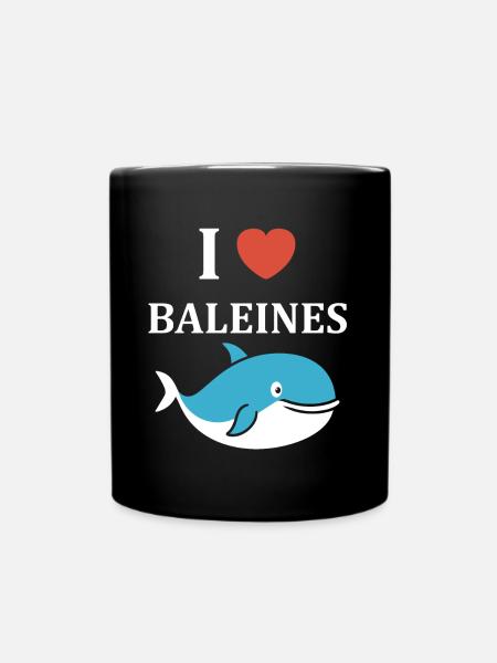 humour baleine - Mug uni - noir