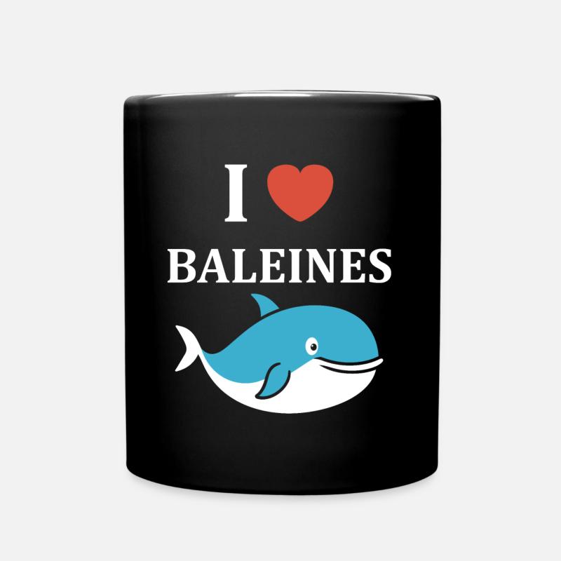 humour baleine - Mug uni - noir