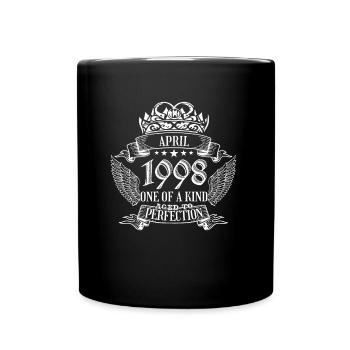 Unique en son genre avril 1998 anniversaire - Mug uni - noir - Devant