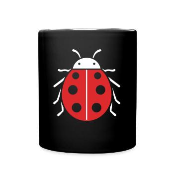 Ladybug - Full Colour Mug - black - Front