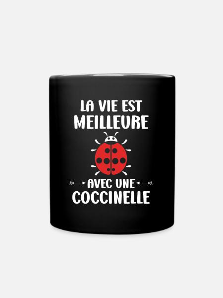 amour Coccinelle - Mug uni - noir