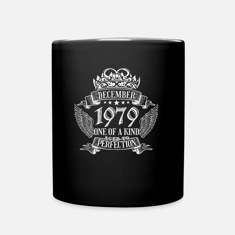 One of a Kind Dezember 1979 Geburtstag - Tasse einfarbig - Schwarz