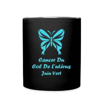Sensibilisation au cancer du col de l'utérus - Mug uni - noir - Devant