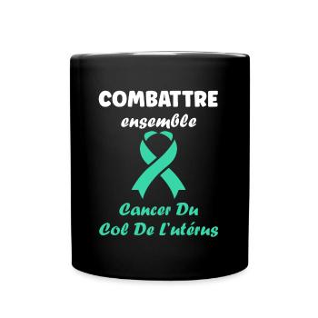 Sensibilisation au cancer du col de l'utérus - Mug uni - noir - Devant