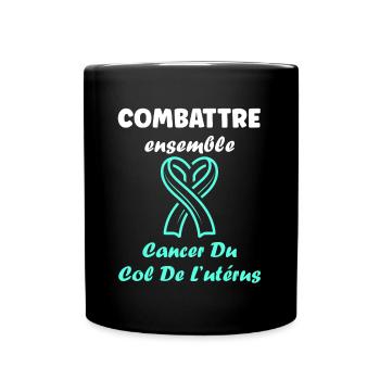 Sensibilisation au cancer du col de l'utérus - Mug uni - noir - Devant