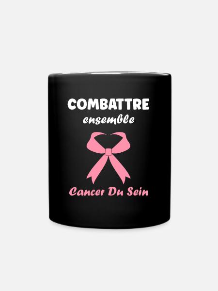 Sensibilisation cancer du sein - Mug uni - noir