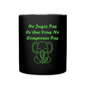 sensibilisation santé mentale - Mug uni - noir - Devant
