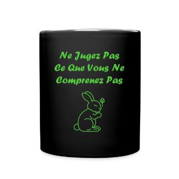 sensibilisation santé mentale - Mug uni - noir - Devant