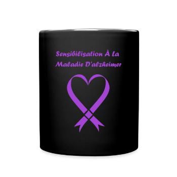 Sensibilisation à la maladie d’Alzheimer - Mug uni - noir - Devant