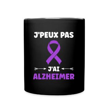 Sensibilisation à la maladie d’Alzheimer - Mug uni - noir - Devant