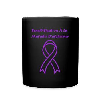 Sensibilisation à la maladie d’Alzheimer - Mug uni - noir - Devant