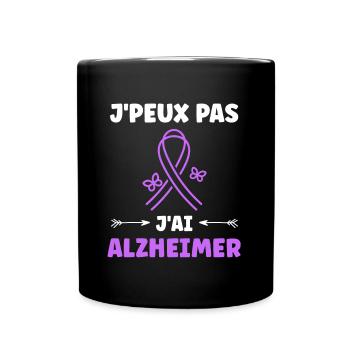 Sensibilisation à la maladie d’Alzheimer - Mug uni - noir - Devant
