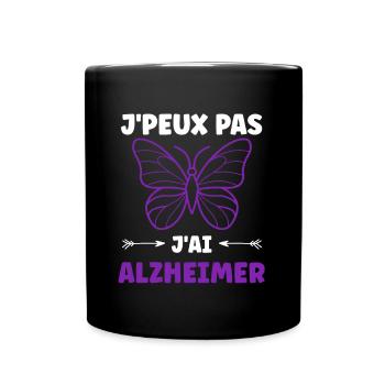 Sensibilisation à la maladie d’Alzheimer - Mug uni - noir - Devant