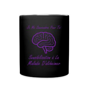 Sensibilisation à la maladie d’Alzheimer - Mug uni - noir - Devant