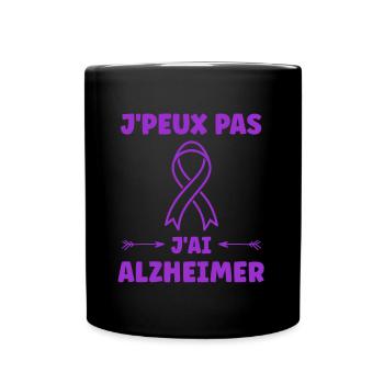 Sensibilisation à la maladie d’Alzheimer - Mug uni - noir - Devant