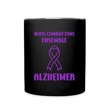 Sensibilisation à la maladie d’Alzheimer - Mug uni - noir - Devant