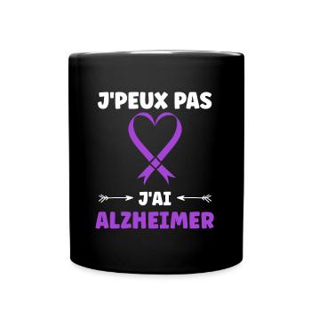 Sensibilisation à la maladie d’Alzheimer - Mug uni - noir - Devant