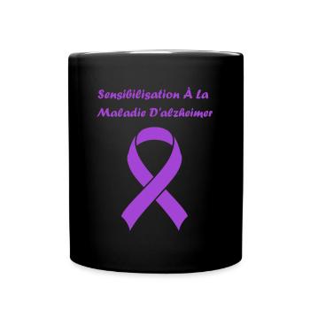 Sensibilisation à la maladie d’Alzheimer - Mug uni - noir - Devant