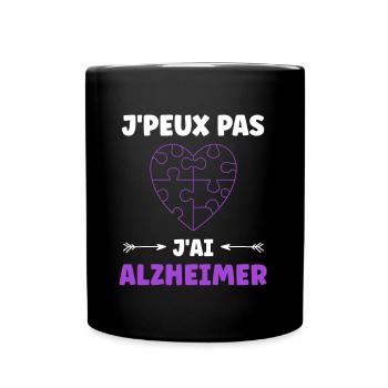Sensibilisation à la maladie d’Alzheimer - Mug uni - noir - Devant