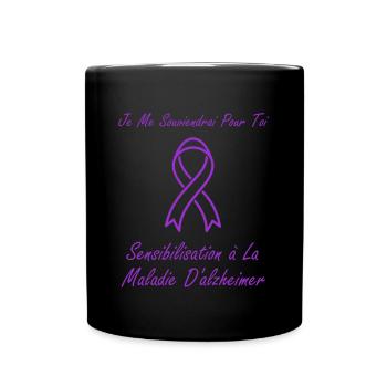 Sensibilisation à la maladie d’Alzheimer - Mug uni - noir - Devant