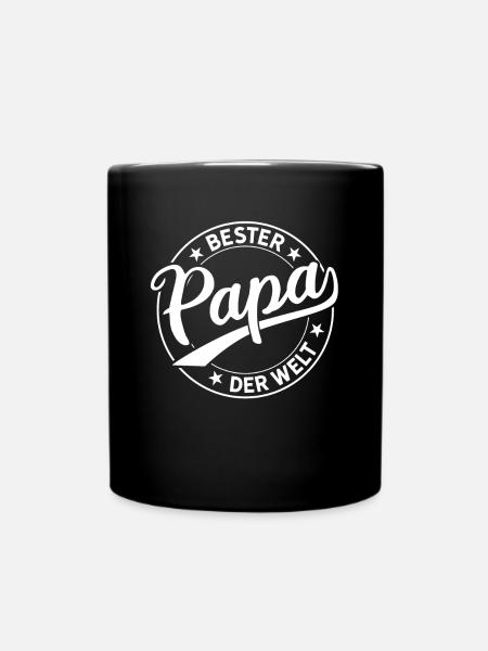 Best Dad in the World Father's Day Daddy Proud Dad - Full Colour Mug - black