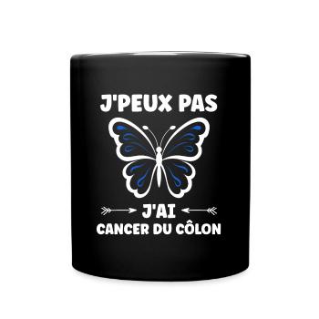 Sensibilisation au cancer du côlon - Mug uni - noir - Devant