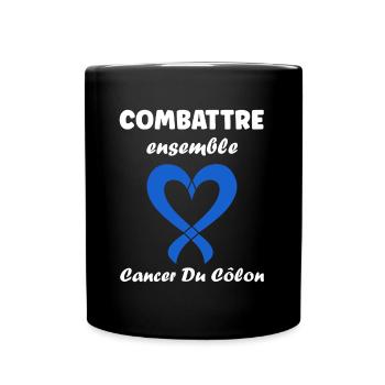 Sensibilisation au cancer du côlon - Mug uni - noir - Devant