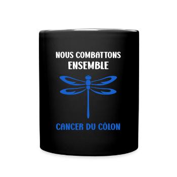 Sensibilisation au cancer du côlon - Mug uni - noir - Devant