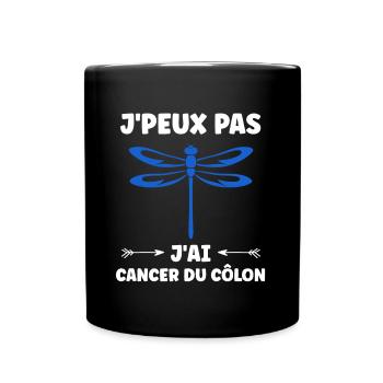 Sensibilisation au cancer du côlon - Mug uni - noir - Devant
