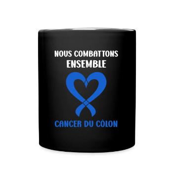 Sensibilisation au cancer du côlon - Mug uni - noir - Devant