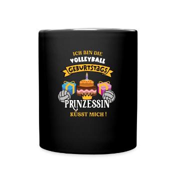Volleyball Geburtstag Spielerin Trainerin Geb - Tasse einfarbig - Schwarz - Vorne