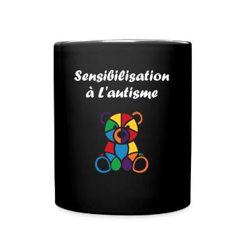 Animal Sensibilisation à l'autisme - Mug uni - noir - Devant