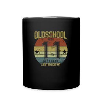 December 2011 - Birthday in December Oldschool - Full Colour Mug - black - Front