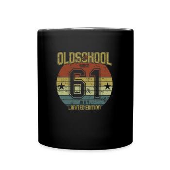 May 1961 - Geburtstag im Mai Oldschool - Tasse einfarbig - Schwarz - Vorne