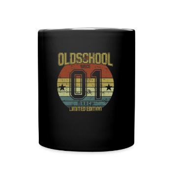 March 2001 - Birthday in March Oldschool - Full Colour Mug - black - Front