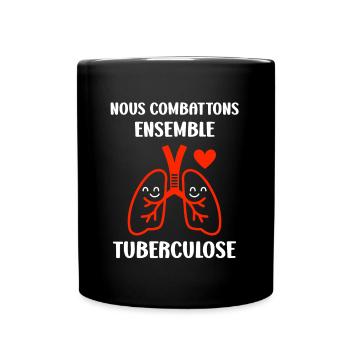 Sensibilisation à la tuberculose - Mug uni - noir - Devant