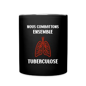 Sensibilisation à la tuberculose - Mug uni - noir - Devant