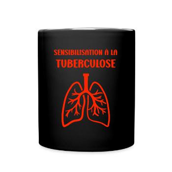 Sensibilisation à la tuberculose - Mug uni - noir - Devant