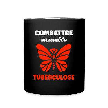 Sensibilisation à la tuberculose - Mug uni - noir - Devant