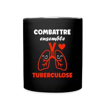 Sensibilisation à la tuberculose - Mug uni - noir - Devant