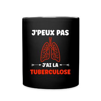 Sensibilisation à la tuberculose - Mug uni - noir - Devant