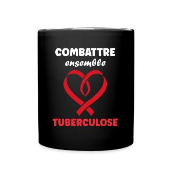 Sensibilisation à la tuberculose - Mug uni - noir - Devant