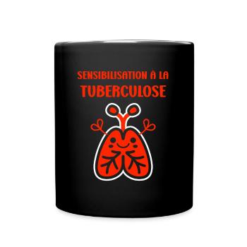 Sensibilisation à la tuberculose - Mug uni - noir - Devant
