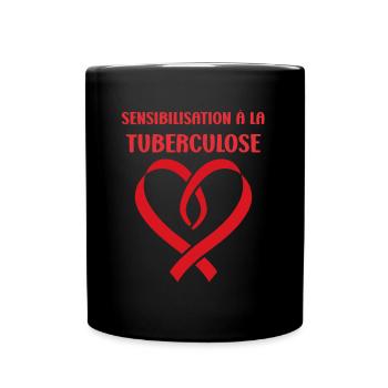 Sensibilisation à la tuberculose - Mug uni - noir - Devant